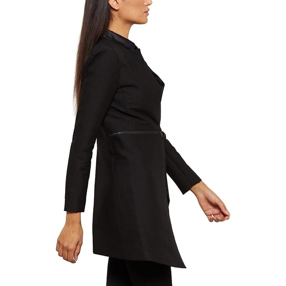 BCBGMAXAZRIA Women's Arelia Silk Blend A Line Jacket Preowned XXS - Picture 5 of 13